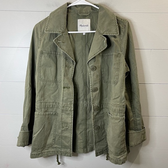 Madewell Women's Green Utility Jacket Size Medium - Picture 1 of 9